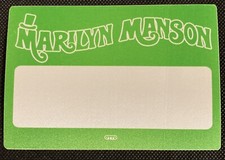 MARILYN MANSON 1995 Smells like Children Tour Cloth Backstage Pass