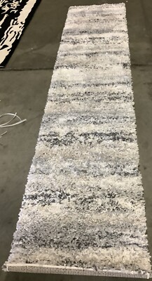 IVORY / GREY 2'-3'' x 10'-0'' Flaw in Rug, Reduced Price 1172670163 FNT842A-210