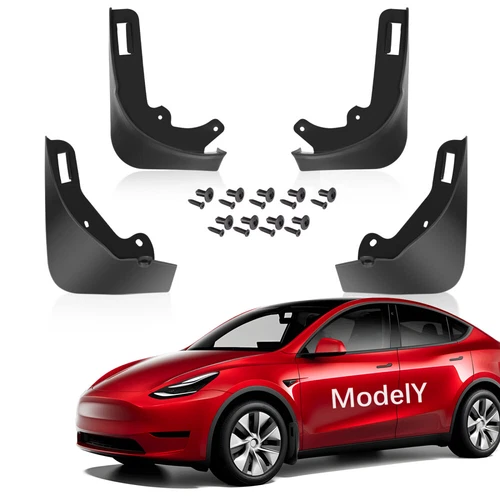 New Mud Flaps for Tesla Model Y 2020-2023 No Drilling Required Splash Guards US - Picture 2 of 12