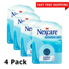 3M Nexcare Sensitive Skin Tape Pain Free Removal For Wound Bandage Pack of 4