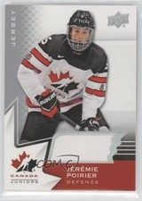2020-21 Upper Deck Team Canada Juniors Hlinka Jerseys Jeremie Poirier #17 yf0