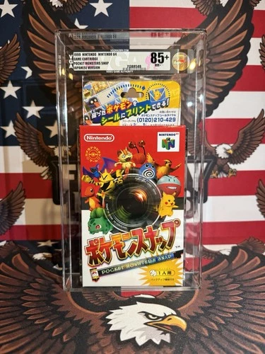 New ListingVGA 85+ NM+ Unopened Pocket Monsters Snap Japanese Pokemon 1999 Graded N64 JPN