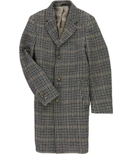 Ralph Lauren Mens Houndstooth Print Coat