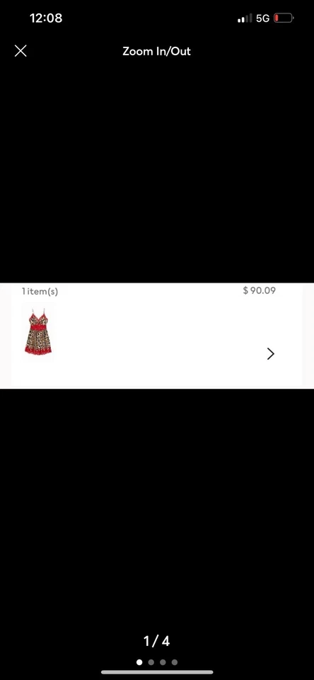 Rabanne H&M Red Laced Leopard Dress size S