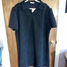 Double Take Little Black Dress 3x NWT Textured Knit