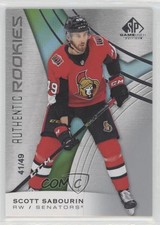 2019-20 Upper Deck SP Game Used Authentic Rookies 41/49 Scott Sabourin #111 02hk