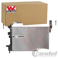 VAN Wezel KÜHler WasserkÜHler Passend FüR Ford C-MAX Focus Kuga Tourneo Transit