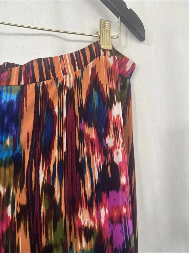 Брюки Nikki Poulos разноцветные широкие богемные без застежек размер 2X - Изображение 4 из 4