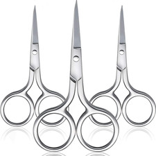 3Pack Hair Scissors Small Facial Nose Grooming Men Women Eyebrow Trimming Mini B