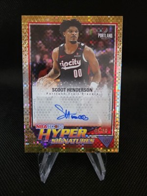 2025-26 Hoops Light Burst Gold Auto - Scoot Henderson #HHS-SH /50 FREE SHIPPING!