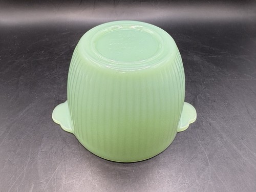 Vintage Fire King Jadeite Green Ribbed Sugar Bowl without Lid - Picture 4 of 5