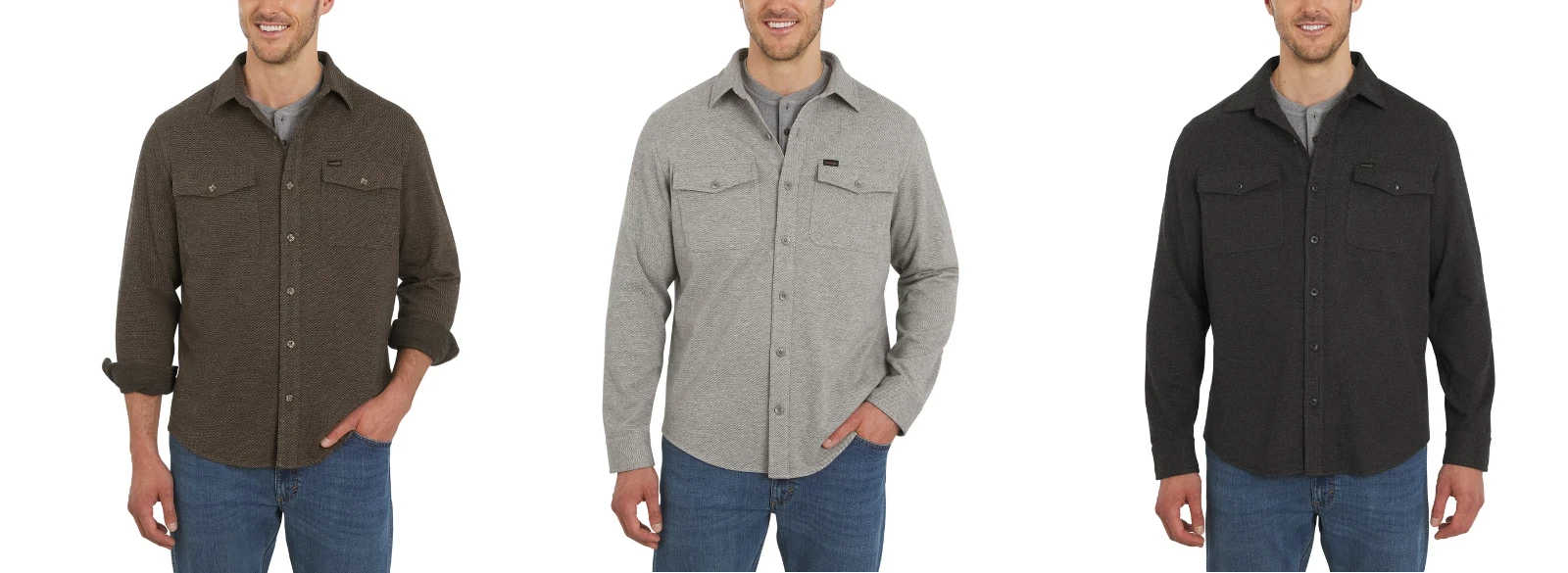 Wrangler Men's Brushed Knit Shirt