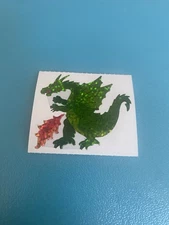 Vintage Hambly Prism Fiery Dragon Sticker Module 2x1.76 Inches