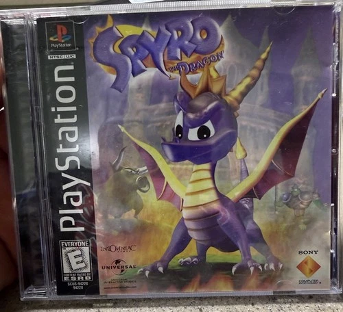 Sony PlayStation 1 PS1 Spyro The Dragon Black Edition 98 Excellent Condition