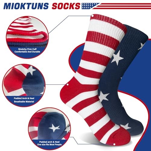 American Flag Socks For Men Or Women Socks Star And Stripe Stars & Stripes - Bild 5 von 8