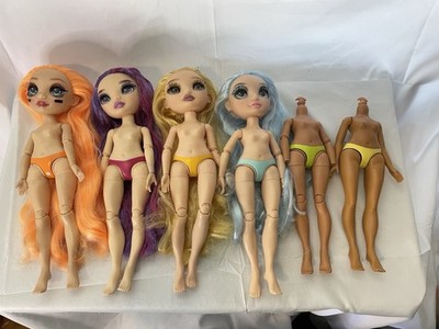 MGA Entertainment Rainbow High Dolls Lot of 4 Plus Two Bodies 11in Articulated