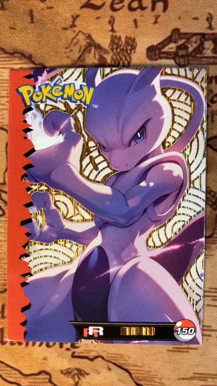 Mewtwo Team Rocket Set Peru Pokemon - Gold Foil