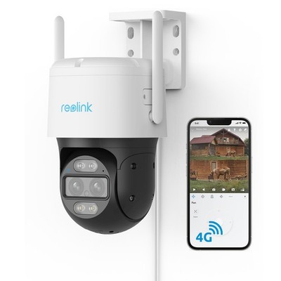 Reolink TrackMix Wired LTE 2K Wired 4G Security Camera with Auto Zoom Tracking