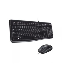 Logitech MK120 Full-size USB Wired Membrane Keyboard and Mouse Bundle For PC Mac