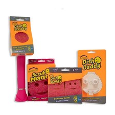 Scrub Daddy Scrub Mommy Dish Wand Soap Dispenser Pink Refill Heads Sponge
