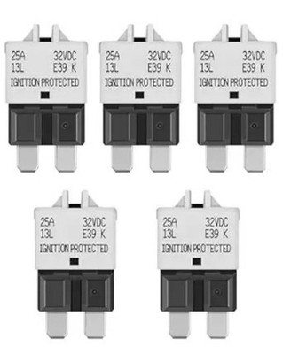 25 Amp ATC/ATO Resettable Fuse 25A Manual Reset Standard Blade 25Amp Fuses Manua