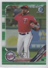 2019 Bowman Chrome Prospects Green Refractor 57/99 Wander Javier #BCP-206 0it8