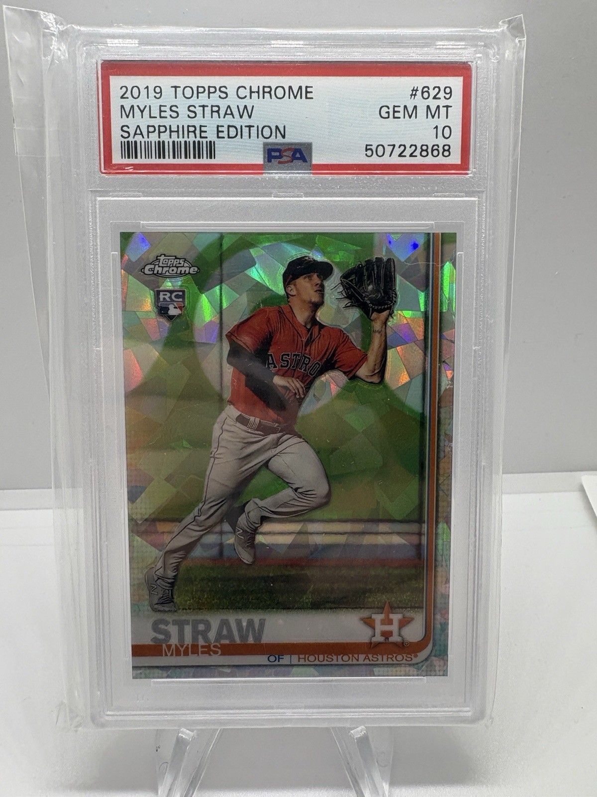 2019 Topps Chrome Sapphire Edition - Myles Straw #629 (RC)