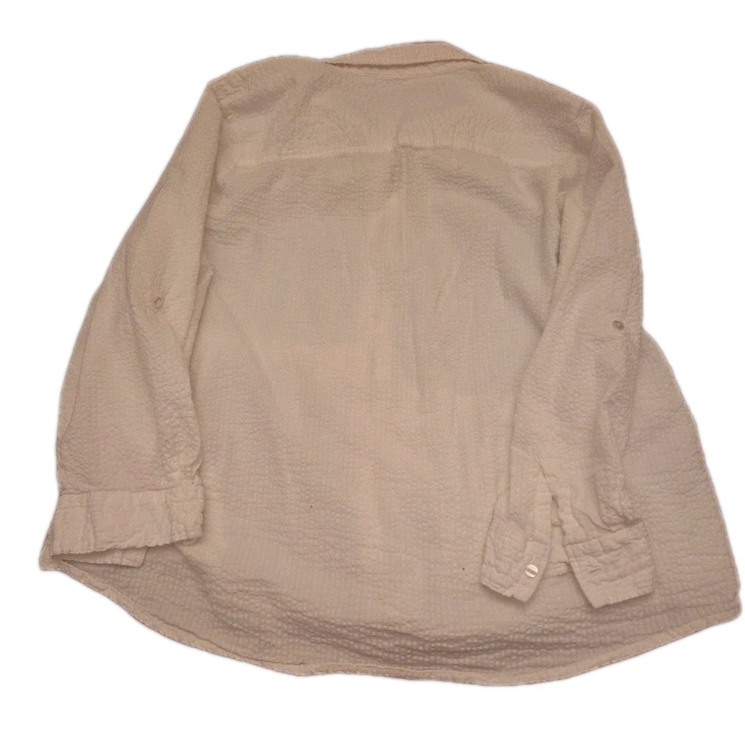 Soft Surroundings White Ruffled Button Up Plus Si… - image 9