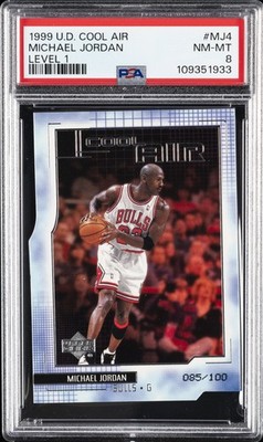 1999 UD COOL AIR LEVEL 1 #MJ4 MICHAEL JORDAN 85/100 PSA 8