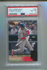 2001 Upper Deck - ALBERT PUJOLS - Rookie Card #295 - CARDINALS  PSA 8