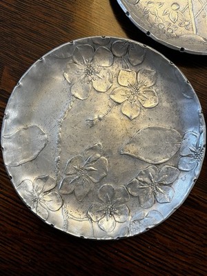 Wendell August Forge Aluminum 4.5'' Flora Coasters Set Of 3