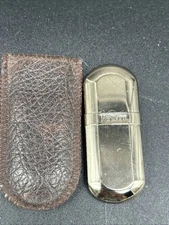 MARLBORO Brass No6 Slim Vintage Lighter  Tested Working W Case