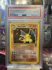 SWIRL- 2000 POKEMON BASE SET 2 #4 CHARIZARD-HOLO PSA 6 With Fire Breathing SWIRL