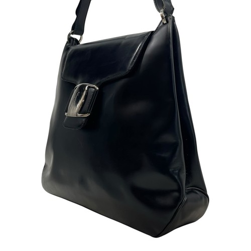 SALVATORE FERRAGAMO Large Enamel Leather Vara Shoulder Bag Handbag COA Dust Bag - Picture 6 of 24