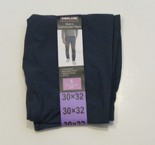 KIRKLAND SIGNATURE Mens Commuter Pants Blue Sorona Agile Sz 30 W 32 L NWT
