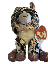 Ty Beanie Flippables Zoey The Zebra stuffed animal Plush figure 6” NWT