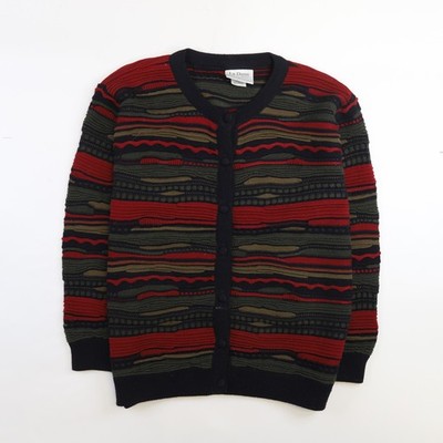La Dame Australia 3D Knit Cardigan Sweater Womens Size Large