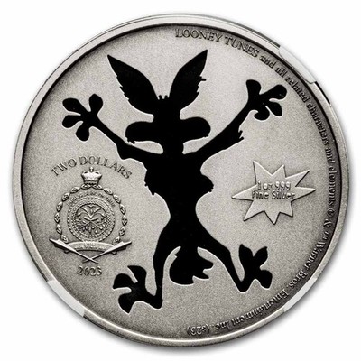 2023 Niue 1 oz Silver $2 Looney Tunes: Wile E. Coyote MS-70 NGC | eBay