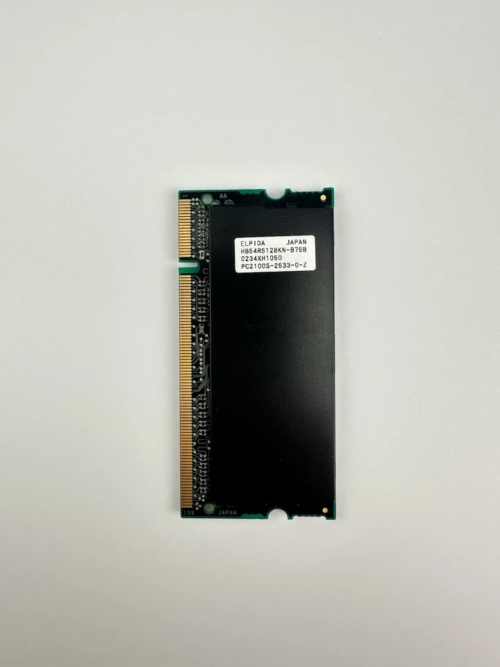 Elpida 512MB 266Mhz DDR SODIMM HB54R5128KN B75B PC2100S 2533 200Pins JAPAN - Image 2 of 3