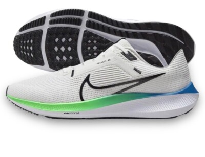 Nike Air Zoom Pegasus 40 Platinum Green Men Running Shoe DV3853 006