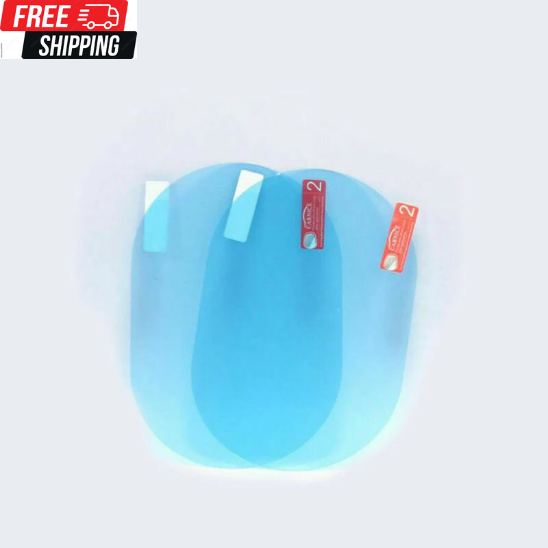 2 Pcs Car Rainproof Clear Film Rearview Mirror Protective anti Fog Waterproof