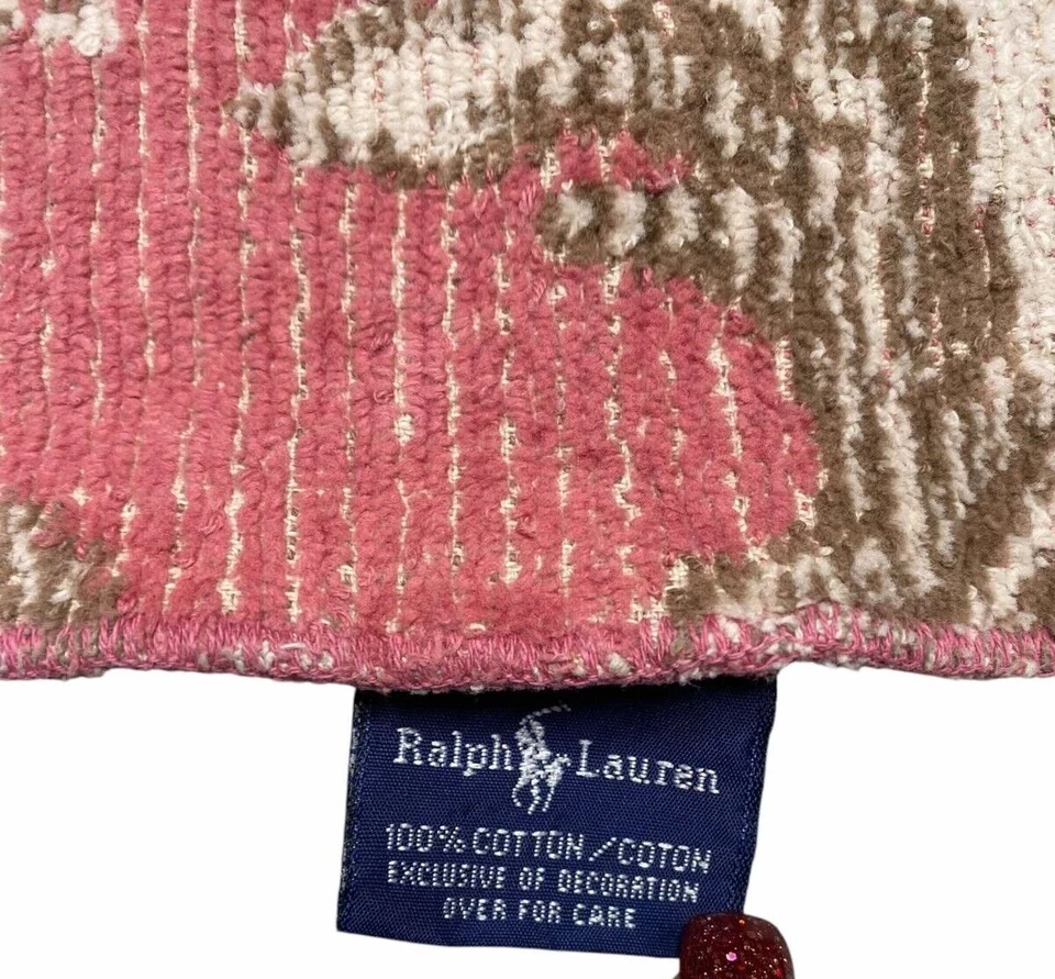 RARO!!! Juego de 10 toallas de baño vintage Ralph Lauren rosa floral Knightsbridge Foto 3 de 4