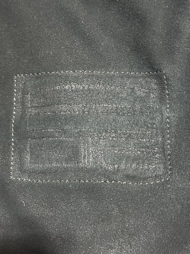 G-Star Raw Slim Fit E Overshirt Schwarz Leder Bomber 100% Ziegennappaleder - Bild 10 von 11