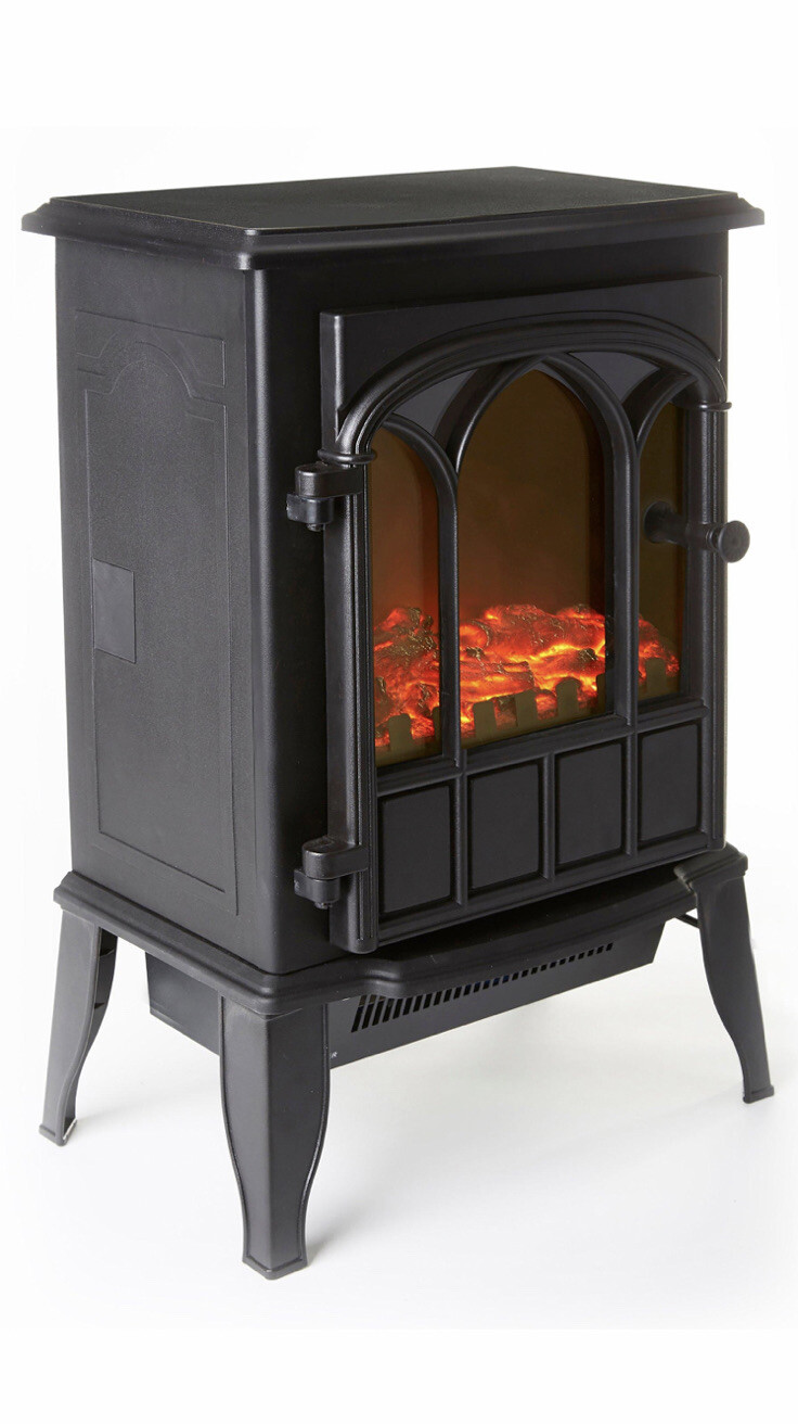 Electric Small Stove Fire Suite Heater Realistic Flame Effect
