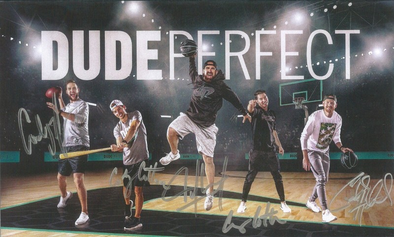 DUDE PERFECT 10"x 6" Photo with PRINTED Signatures