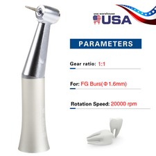 Dental Slow Speed Contra Angle Handpiece Fit NSK 1.6mm Friction Grip Push Button