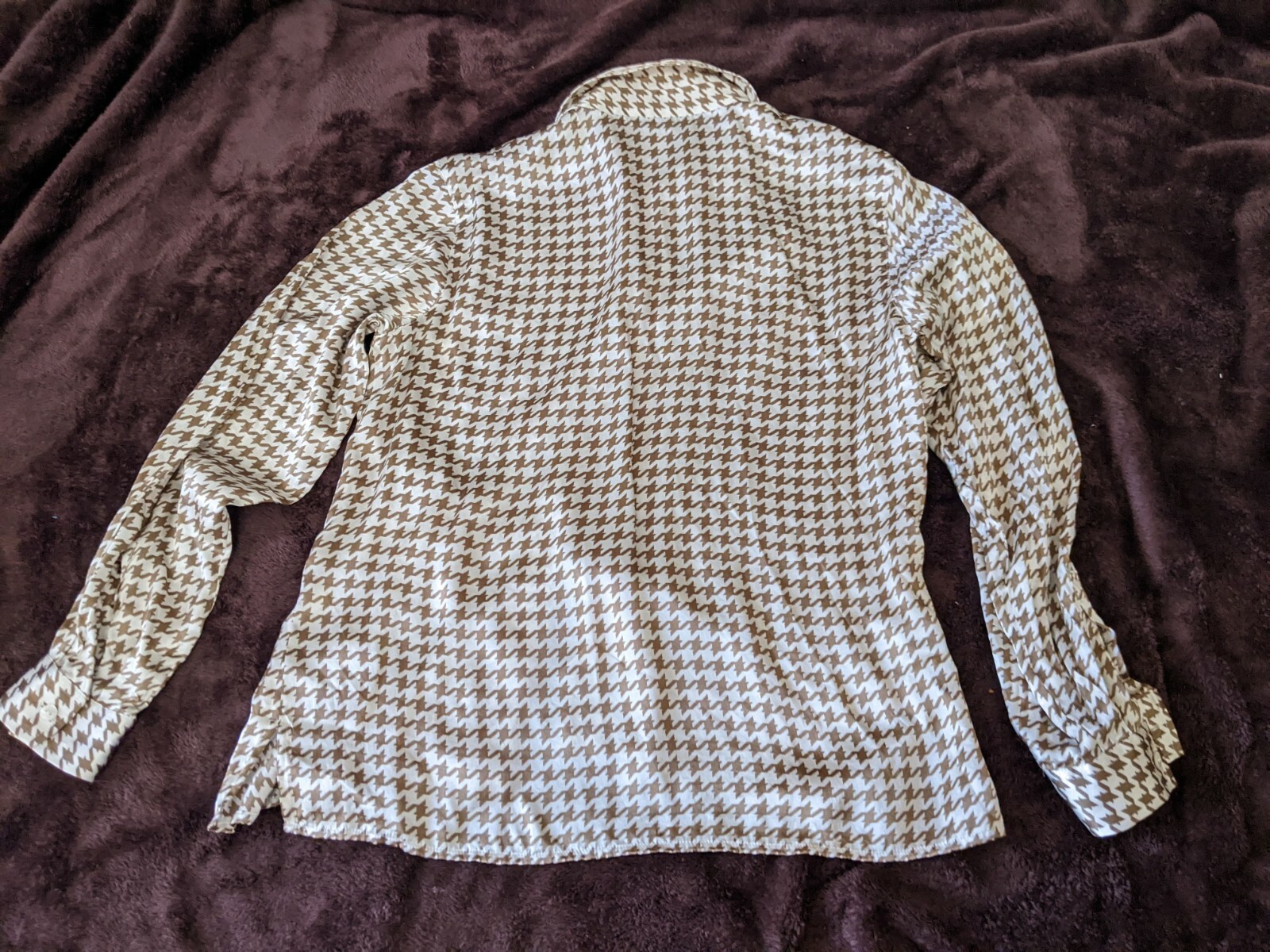 Pendleton Button Down Silk Blouse Size 12 - image 5