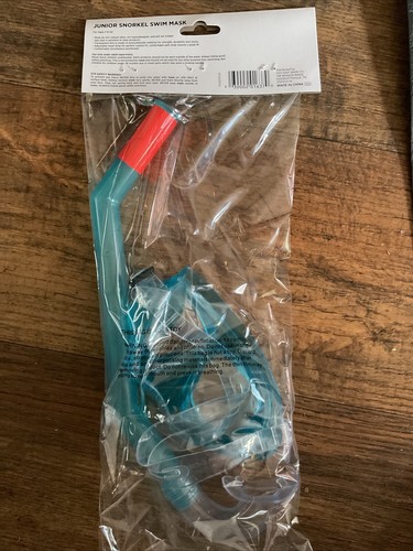 Swimgear Junior Snorkel Swim Mask PC Lens Adjustable Head Strap Blue Ages 4+ - Picture 2 of 2