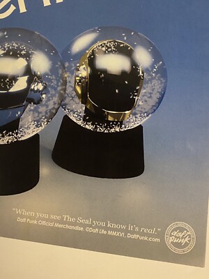 Daft Punk LET IT SNOW Limited Edition Poster MAXFIELD Print Rare