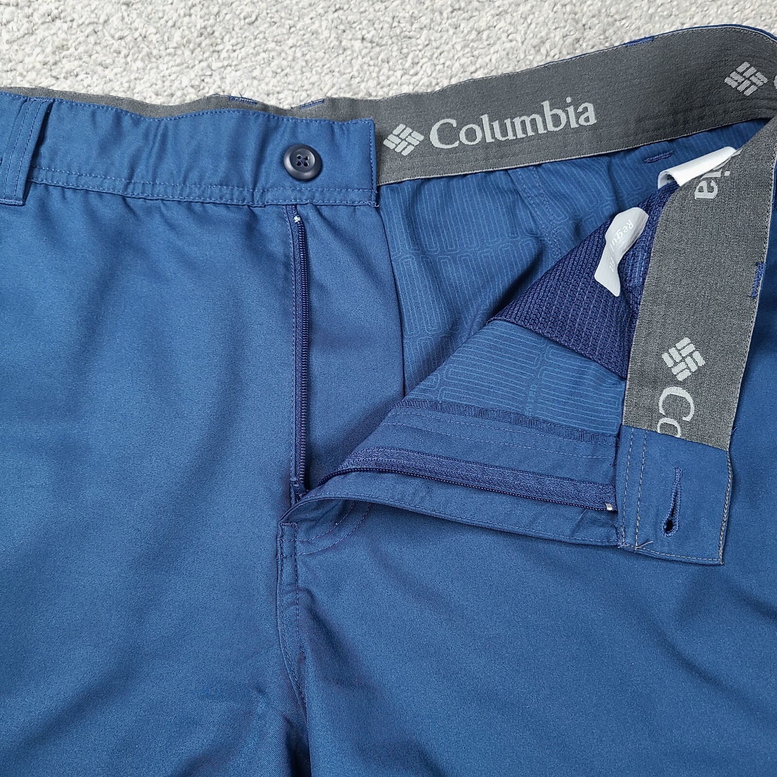 Columbia Shorts Men's Size 38 Regular Fit Blue Lightweight Golf/Outdoor thumbnail 2